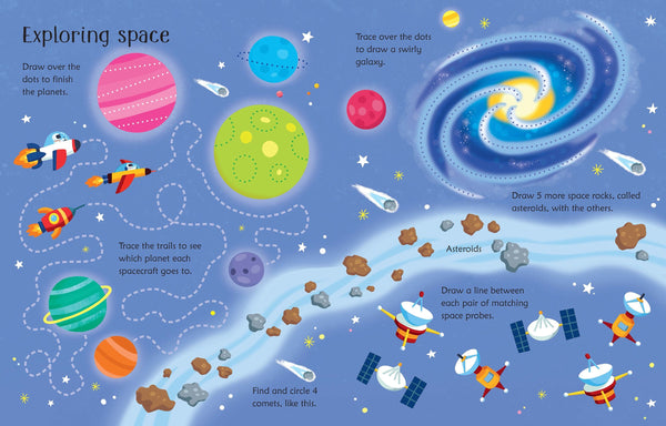 Usborne Wipe-Clean Activity Books with Erasable Marker