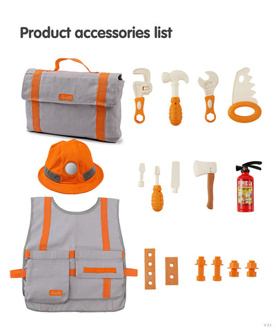 Construction Engineer Pretend Play Tool Set