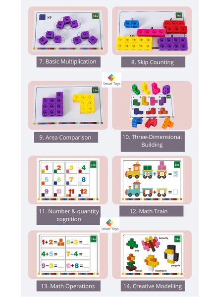 STEM 144 Pc. Math Link Cubes