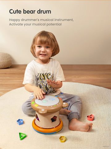 3 in 1 Musical Drum and sorter Set with lights