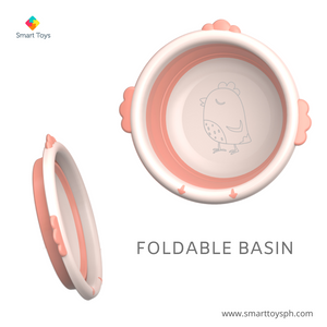 Foldable Bath Basin Pink/Blue