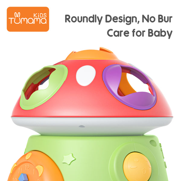 Multifunctional Musical Mushroom Shape Sorter with light and sound