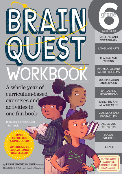 Brain Quest Workbook: Grade 6