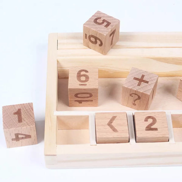 Wooden Math Activity Blocks