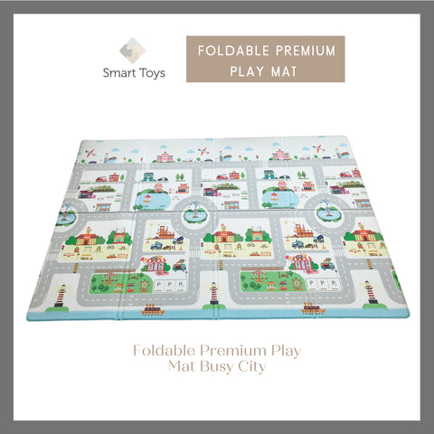 Foldable Premium Play Mat Busy City