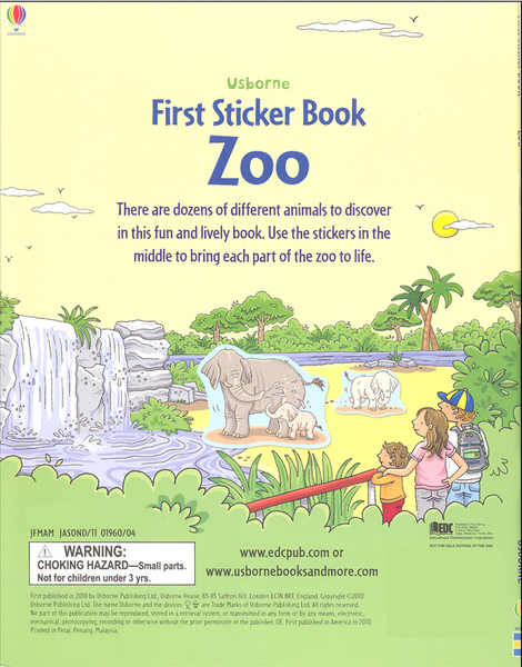 Usborne First Sticker Book - Zoo