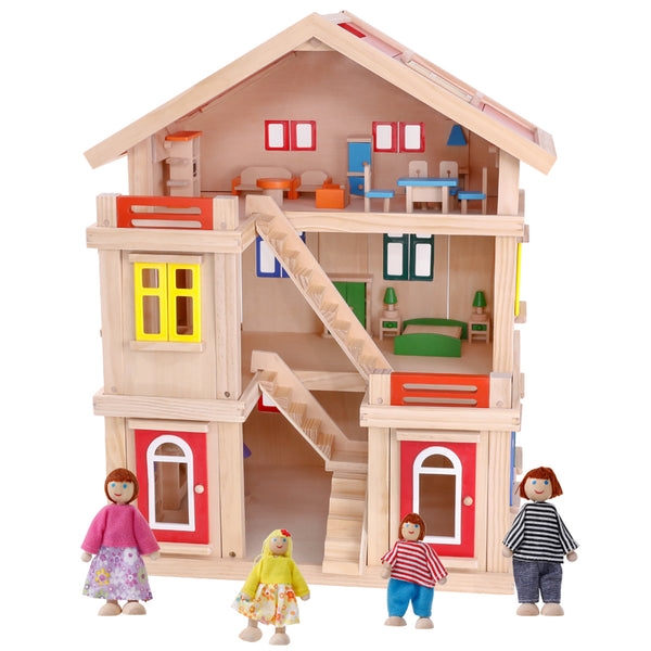 Wooden Doll House Mansion