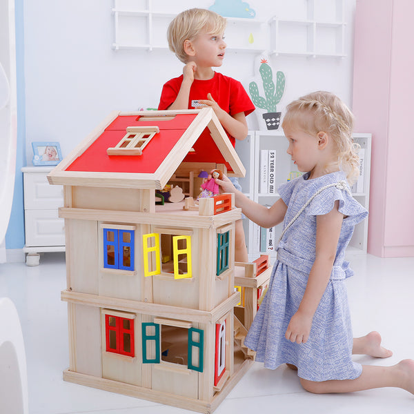 Wooden Doll House Mansion