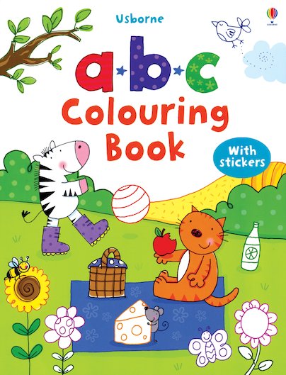 Usborne Colouring Book with Stickers