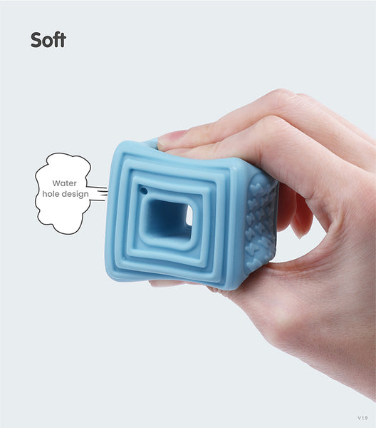 18 Piece Textured Sensory Soft Threading Blocks