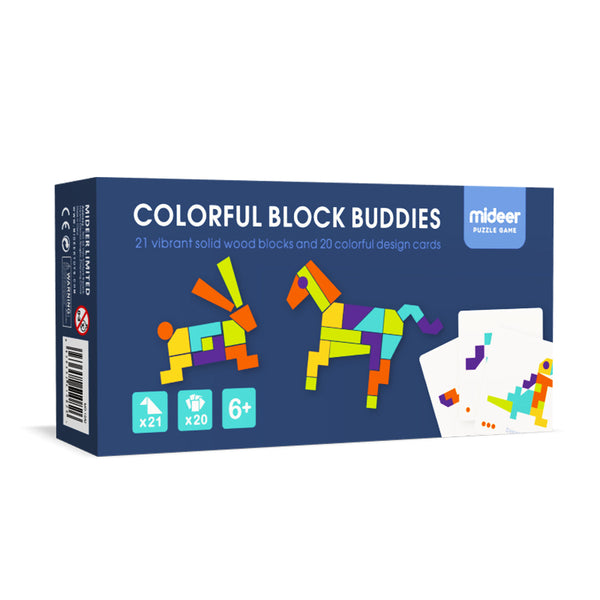 Colorful Block Buddies Tangram