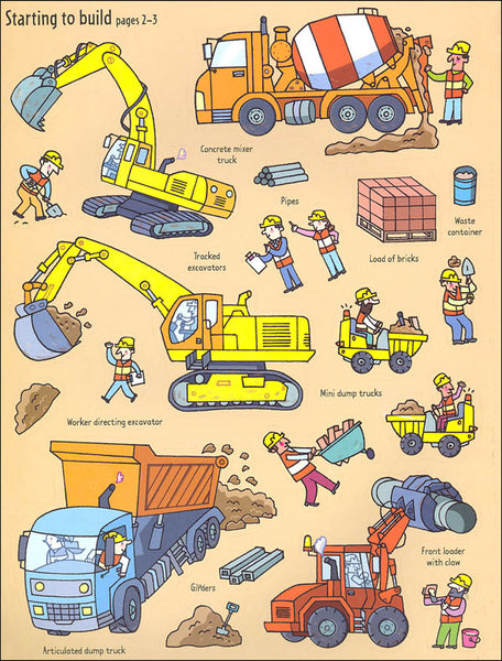 Usborne First Sticker Book - Building Sites