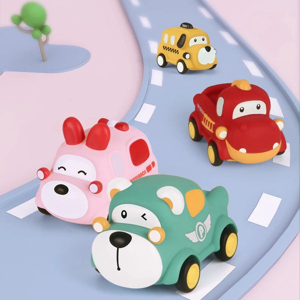 Soft Toy Cars 4 in a Set