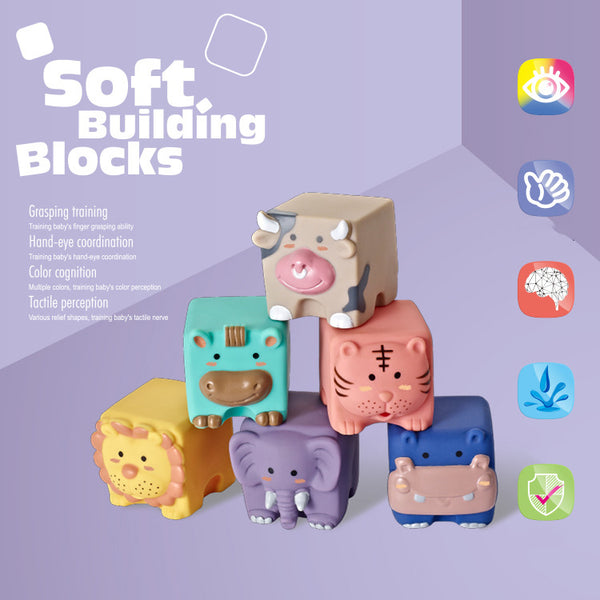 Animal Soft Building & Stacking Blocks