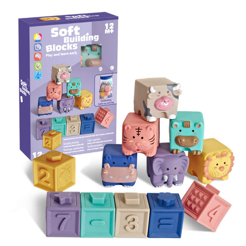 Animal Soft Building & Stacking Blocks