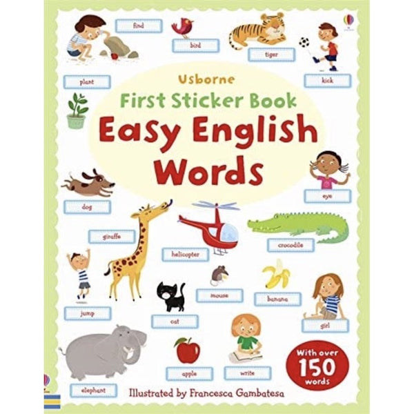 Usborne First Sticker Book - Easy English Words