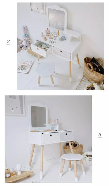 Kids' Dresser Table & Chair with Accessories