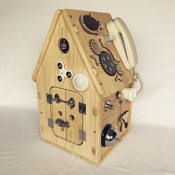 Montessori Wooden Busy House