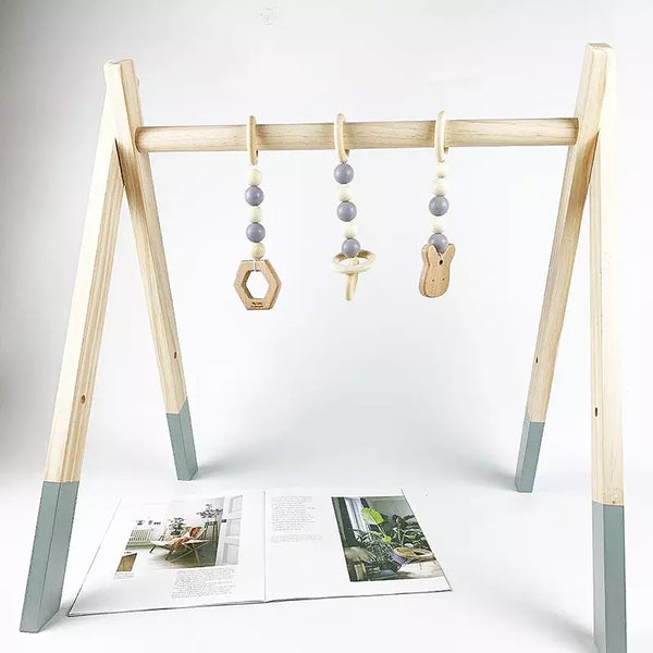 Wooden Baby Gym w/ Accessories