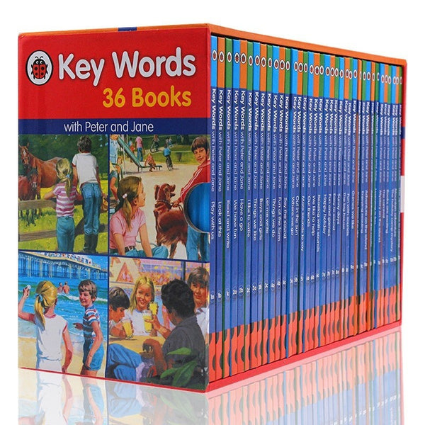 Ladybird Key Words with Peter and Jane Boxed Set (36 Books) Hard Cover