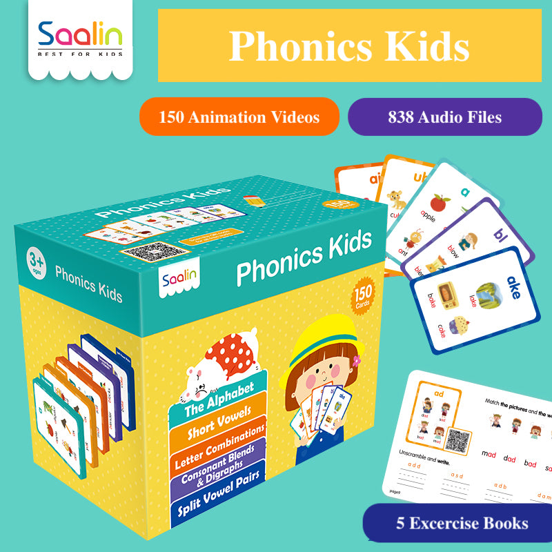 Phonics Kids Flash Cards & Workbooks