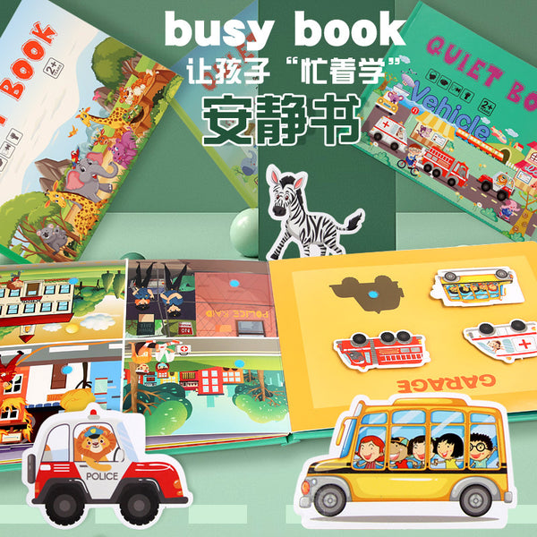 Quiet Busy Book with Velcro Sticker