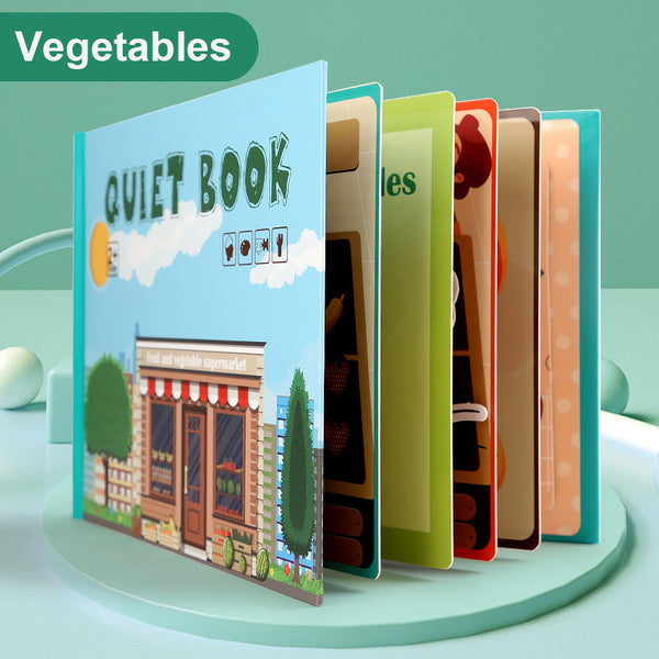 Quiet Busy Book with Velcro Sticker