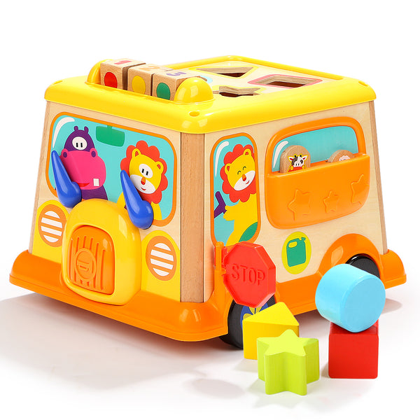 My First wooden School Bus Wooden with Sorter
