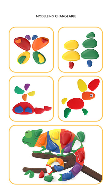 STEM Rainbow Stacking Pebbles