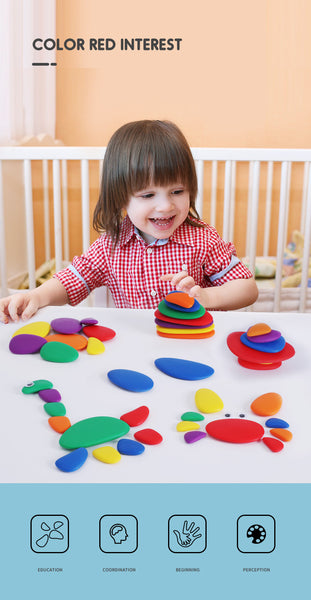 STEM Rainbow Stacking Pebbles