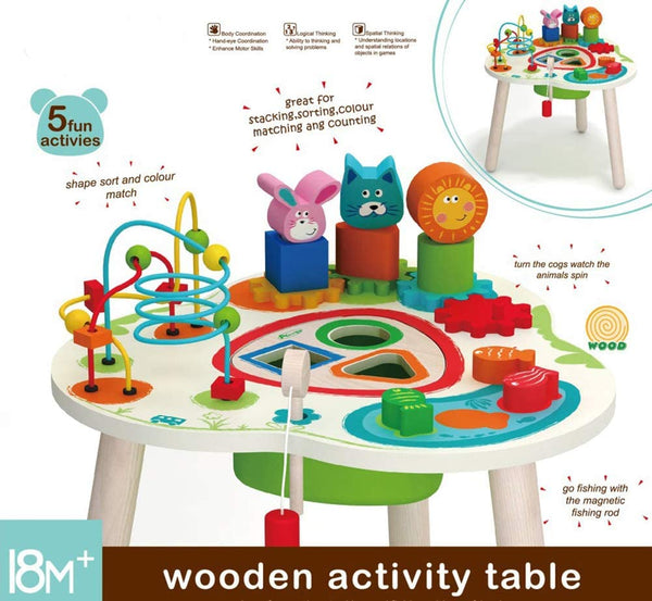 Wooden Sensory Activity Table