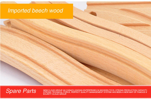 Wooden Construction Train Set