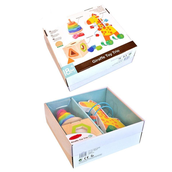 Wooden Giraffe Activity Trio Set